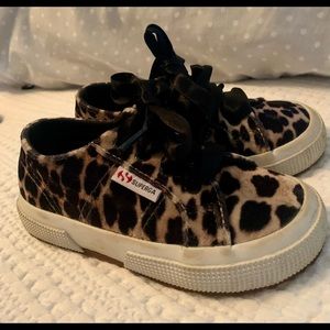 Superga toddler shoes leopard print